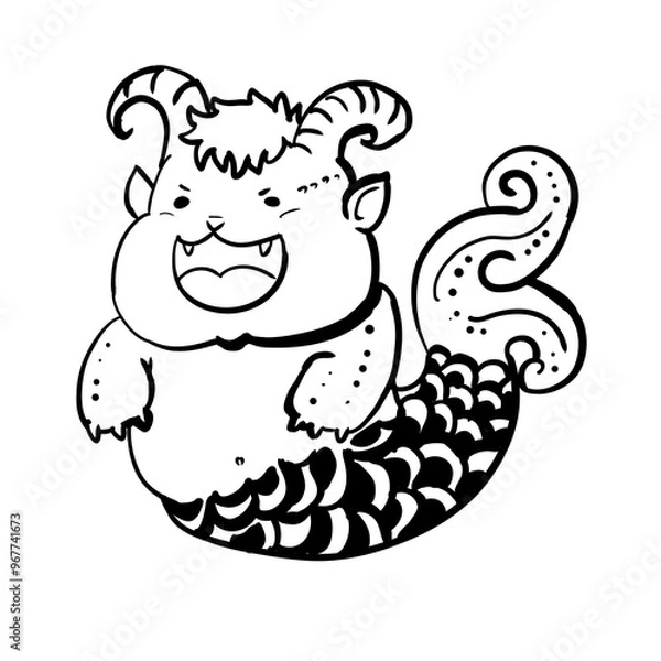 Fototapeta Capricorn zodiac sign