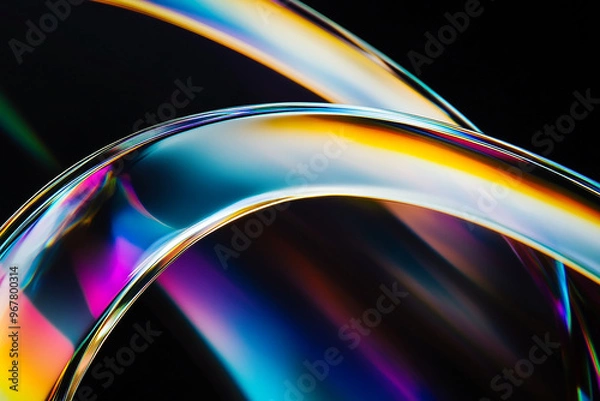 Fototapeta Abstract rainbow background design, 3d rendering