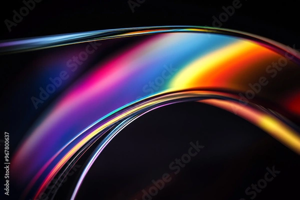 Fototapeta Abstract rainbow background design, 3d rendering