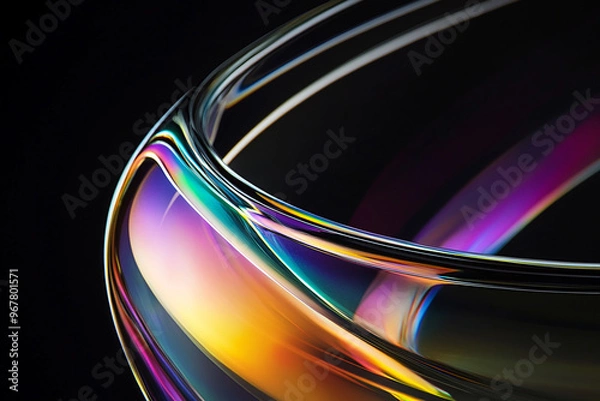 Fototapeta Abstract rainbow background design, 3d rendering