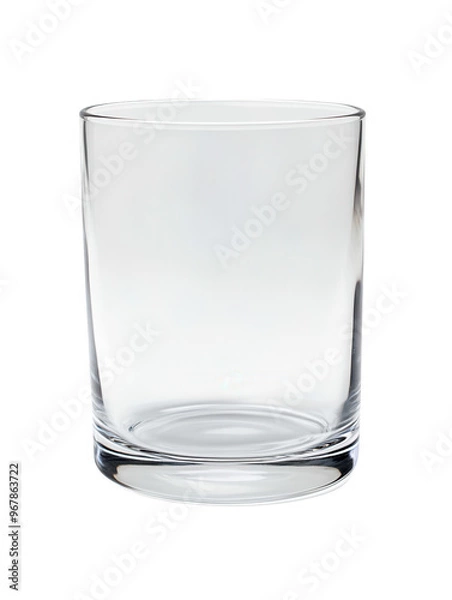 Fototapeta A simple, elegant glass perfect for beverages, showcasing clear design and versatile use for home or restaurant settings, PNG, transparent, No background