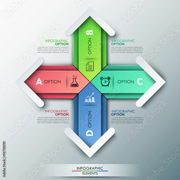 Obraz Modern infographics options banner.