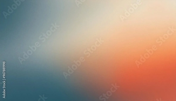 Fototapeta Blurred abstract grainy color gradient background noise texture poster design