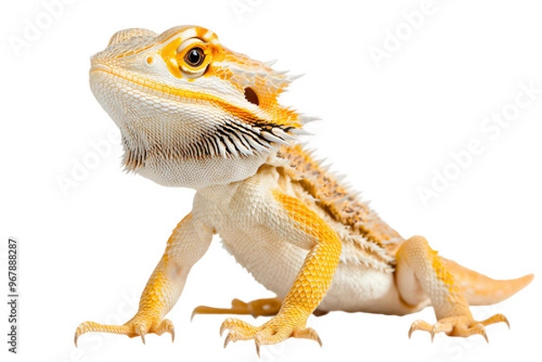 Obraz bearded dragon lizard on transparent background