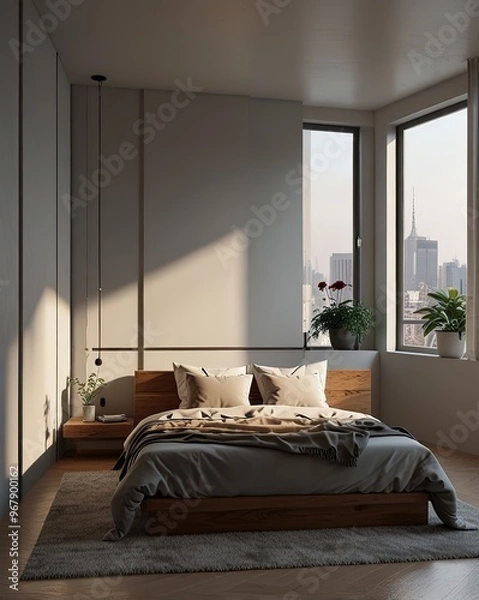 Fototapeta modern bedroom interior