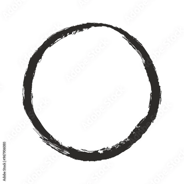 Fototapeta Grunge Circle. Vector Grunge round shape elements