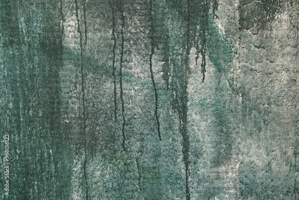 Fototapeta Textured surface with vertical streaks in various shades of green