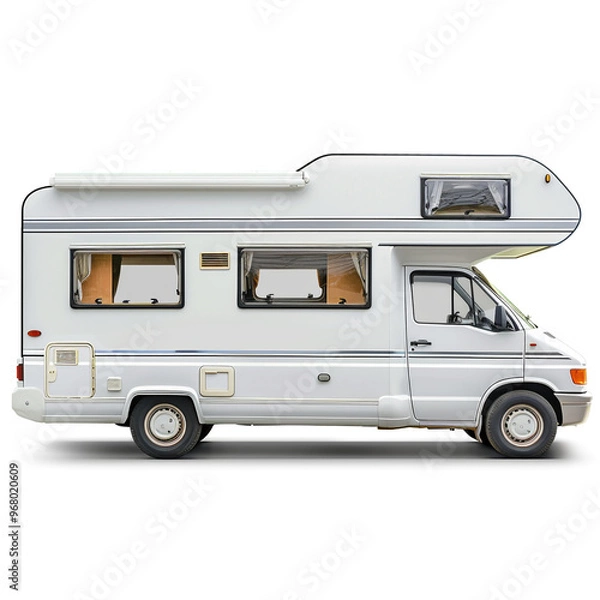 Obraz Camper Van Isolated on Transparent Background