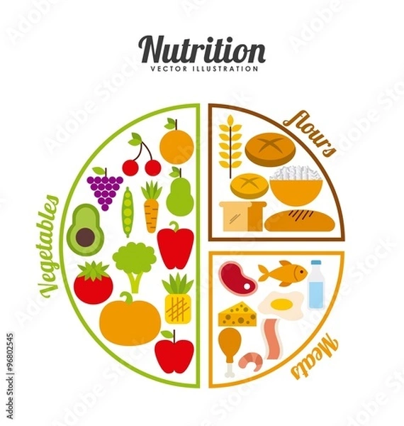 Fototapeta nutrition concept design 