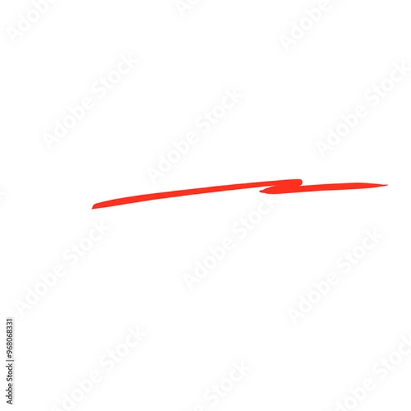 Fototapeta Hand drawn doodle sketch red marker stroke emphases, mark