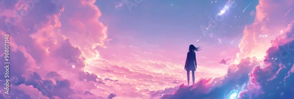 Fototapeta Abstract Anime Art – Unique and Colorful Wallpaper for Your Screen