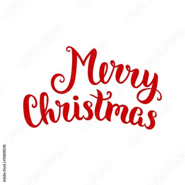 Fototapeta Merry Christmas lettering