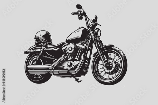 Obraz High-Quality Motorcycle Vector Illustrations