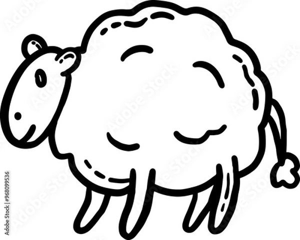 Obraz sheep doodle