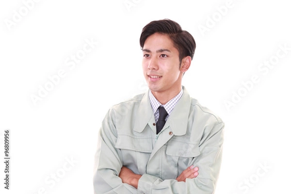 Fototapeta 笑顔の労働者