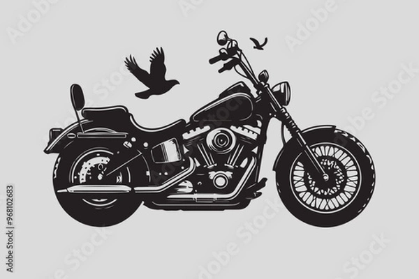 Obraz High-Quality Motorcycle Vector Illustrations