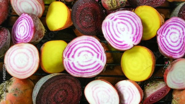 Fototapeta Candy stripe beetroots