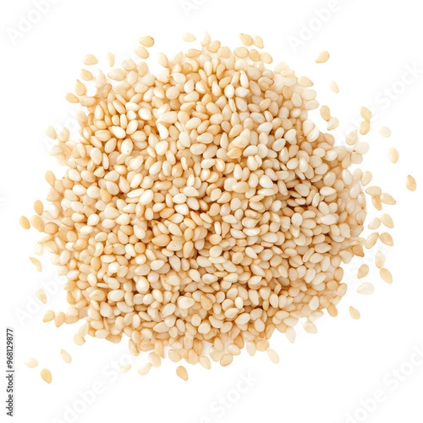 Fototapeta A close-up shot of a pile of sesame seeds.