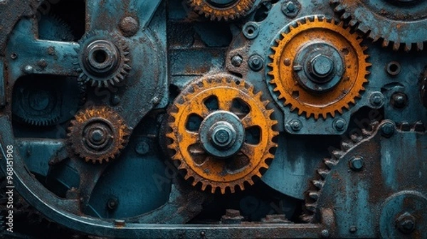 Fototapeta Rusty Gears