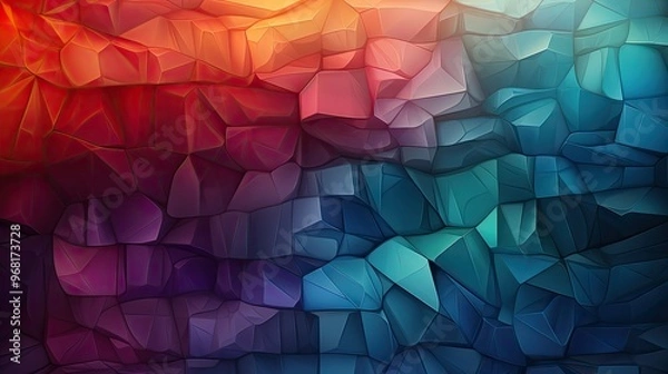 Fototapeta Abstract colorful geometric pattern