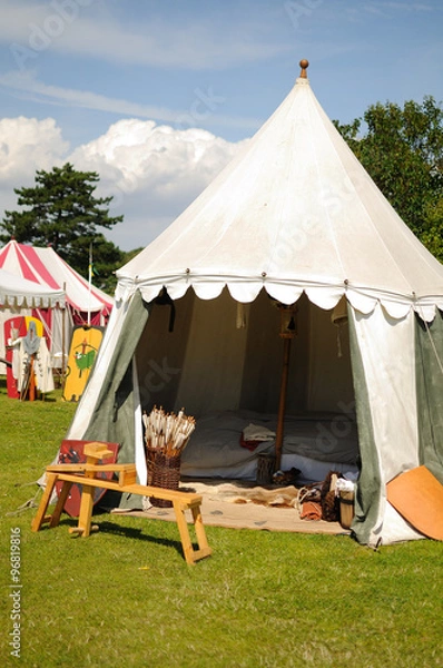 Obraz medieval tent