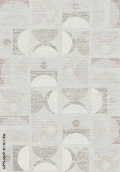 Fototapeta abstract geometric modern rug design mat 