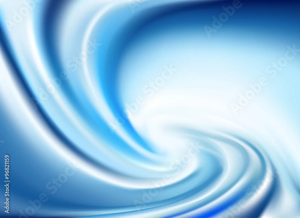 Fototapeta Blue Twirl Background (Vector)