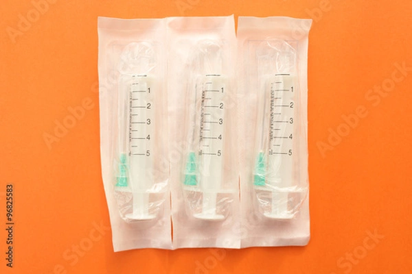Obraz Plastic syringe - packed 