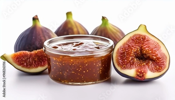 Obraz fig jam white background