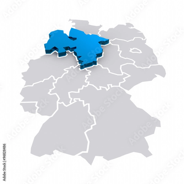 Fototapeta 3D Bundesland Niedersachsen