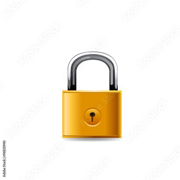 Fototapeta Lock icon vector