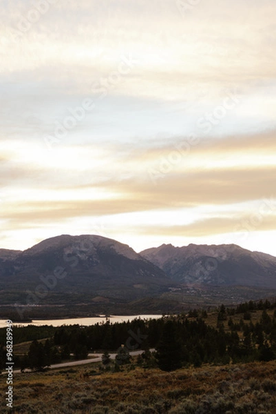 Obraz Sunset on Lake Dillon