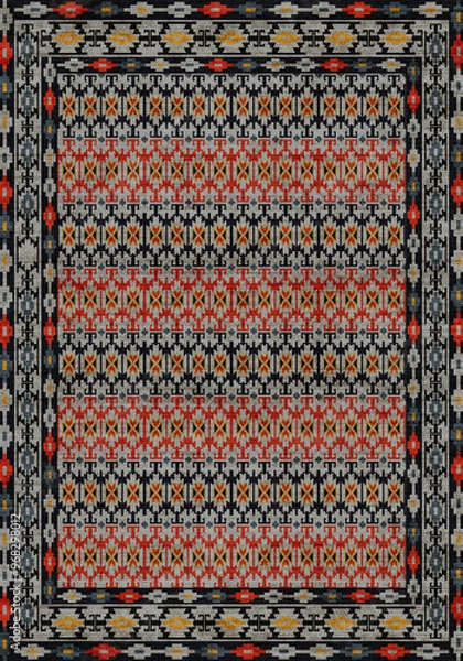 Fototapeta  kilim motift print pattern design surface rug	
