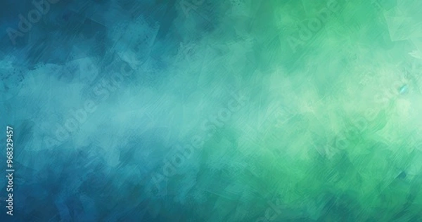 Fototapeta A vibrant abstract background blending shades of blue and green, evoking a sense of calm and tranquility.