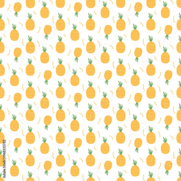 Fototapeta pineapple pattern for texile vector
