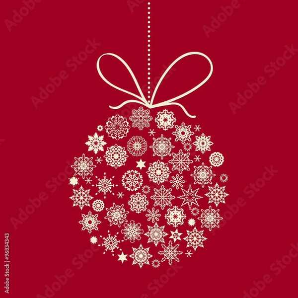 Obraz Vector Christmas Ball