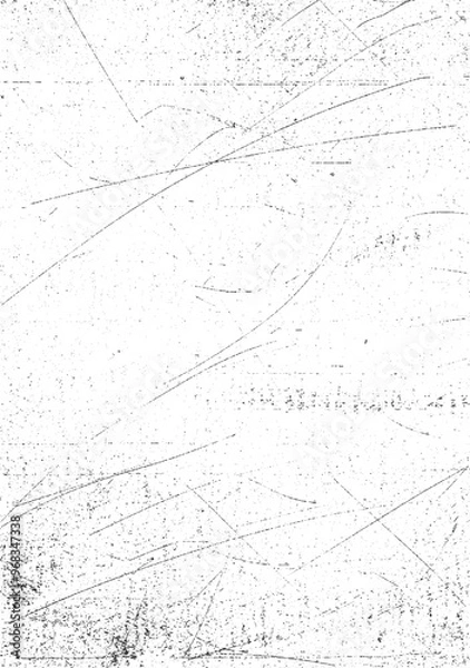 Fototapeta Vector Vintage Grunge Abstract VectorTexture with Scratches isolated on transparent Background. Dust Overlay Distress old concrete textured of Cracks, Chips, Dot. Dirty Monochrome grungy effect