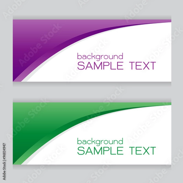 Obraz background vector waves violet purple green abstract
