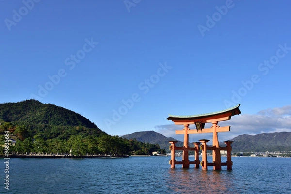 Obraz 厳島神社　大鳥居