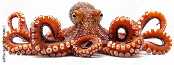 Obraz A large octopus with a big head and many tentacles