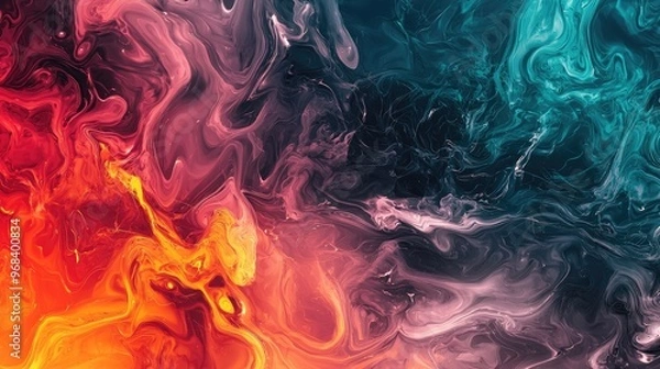 Fototapeta Abstract digital reaction diffusion patterns archive