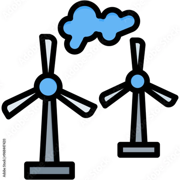 Obraz Wind Power Icon