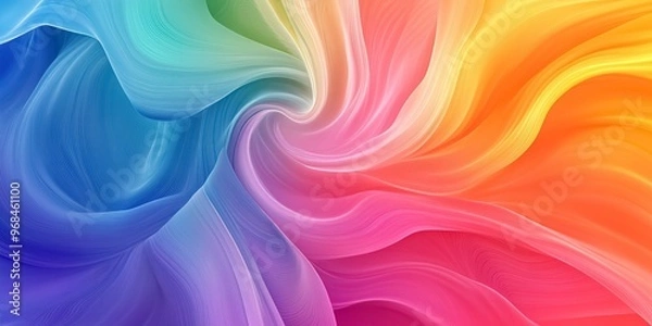 Fototapeta Abstract background forming a colorful swirl design with dynamic lines and gradients