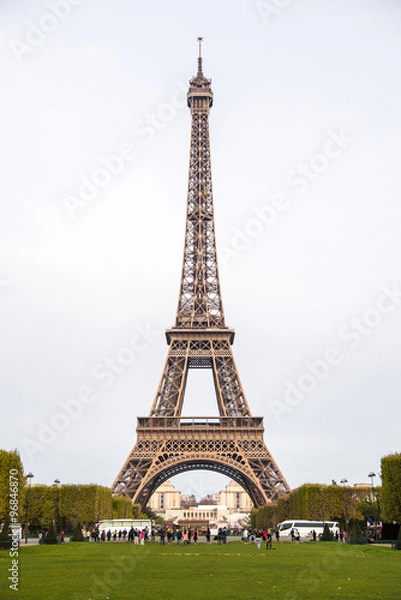 Fototapeta The Eiffel Tower in Paris, France