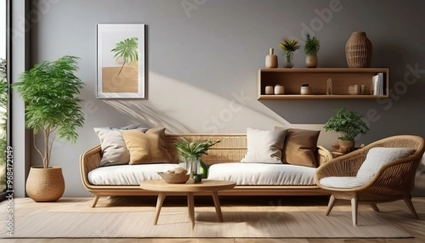 Fototapeta living room interior