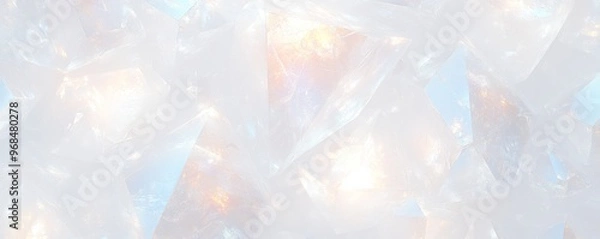 Fototapeta 透明できらめくクリスタルの背景