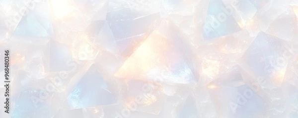 Fototapeta 透明できらめくクリスタルの背景