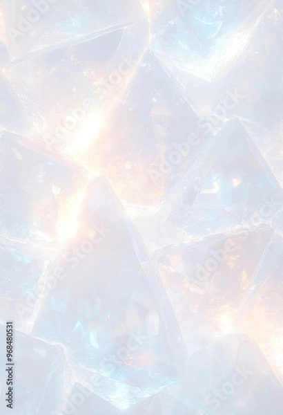 Obraz 透明できらめくクリスタルの背景