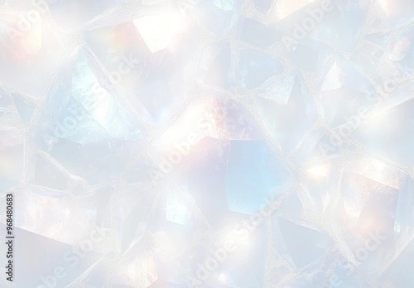 Fototapeta 透明できらめくクリスタルの背景