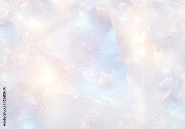 Fototapeta 透明できらめくクリスタルの背景